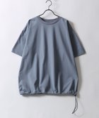 【シトリー/SITRY / MEN】のTシャツ メンズ オーバーサイズ 半袖 接触 冷感 ドローコード サックスブルー|ID: prp329100004985189 ipo3291000000037342975