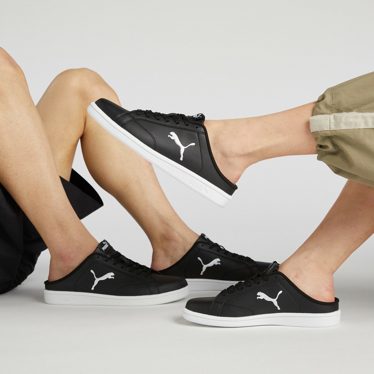 【プーマ/PUMA / MEN】のユニセックス スマッシュ キャット SL ミュール スニーカー Smash Cat SL Mule インテリア・キッズ・メンズ・レディースファッション・服の通販 founy(ファウニー) 　ファッション　Fashion　メンズファッション　Fashion for Men　シューズ・靴　Shoes　スニーカー / カジュアルにもスポーティにも　Sneakers & Trainers　インソール　Shoe Insole　クッション　Cushion, Throw Pillow　クラシック　Classic, Timeless Style　シンプル　Simple, Minimal　スニーカー　Sneakers, Trainers　フィット　Fit, Slim Fit　ミュール　Mule, Backless Shoes　リラックス　Relax, Relaxed Fit　定番　Standard, Basic Item　PUMA Black-PUMA|ID: prp329100004985191 ipo3291000000037371305