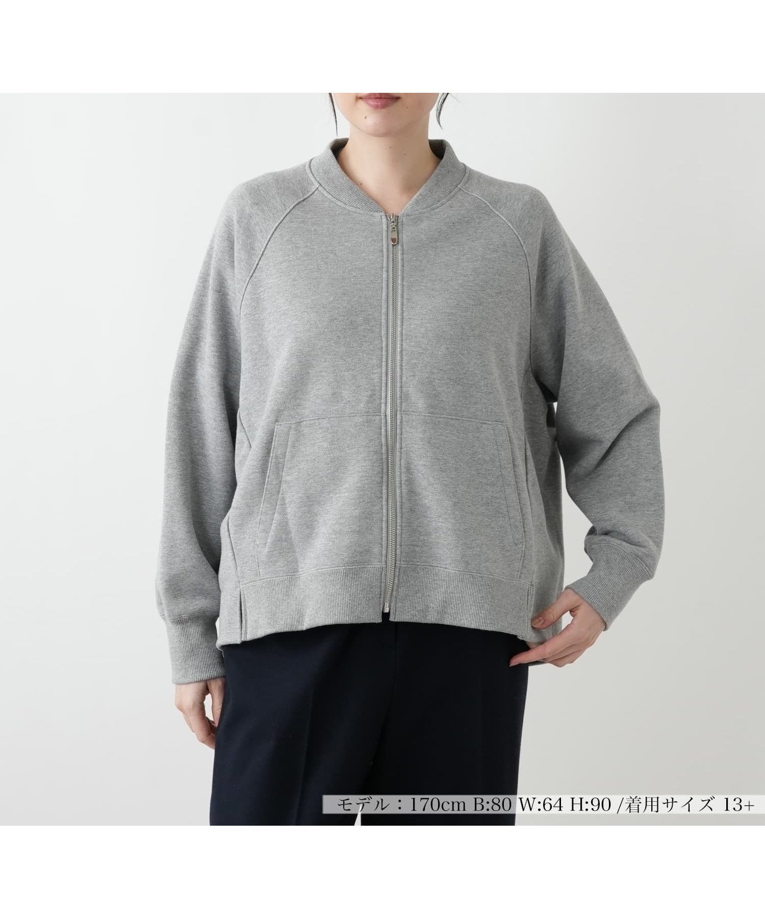 【レリアンプラスハウス/Leilian PLUS HOUSE】のブルゾン【プラス企画】 インテリア・キッズ・メンズ・レディースファッション・服の通販 founy(ファウニー) 　ファッション　Fashion　レディースファッション　Fashion for Women　アウター　Coat / Outerwear Collection　ブルゾンジャケット・スポーティアウター　Blouson Jackets　ウォッシャブル　Machine Washable　秋　Autumn　シンプル　Simple, Minimal　ジップ　Zip, Zipper　フィット　Fit, Slim Fit　ブルゾン　Blouson, Bomber Jacket　ポケット　Pocket, Pocket Detail　無地　Plain, Solid Color　レギュラー　Regular, Standard Fit　ライトグレー|ID: prp329100004985215 ipo3291000000037343066