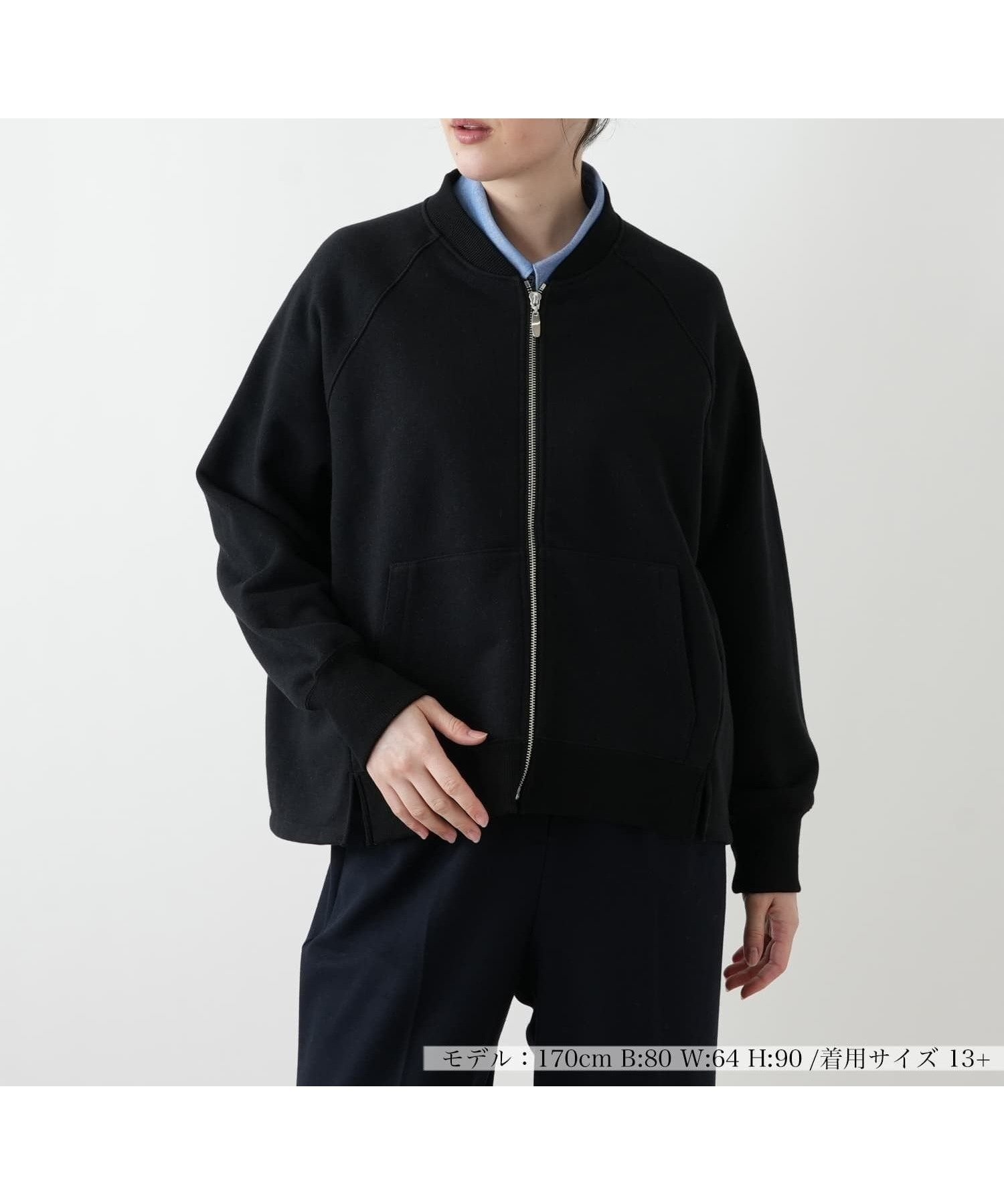 【レリアンプラスハウス/Leilian PLUS HOUSE】のブルゾン【プラス企画】 インテリア・キッズ・メンズ・レディースファッション・服の通販 founy(ファウニー) 　ファッション　Fashion　レディースファッション　Fashion for Women　アウター　Coat / Outerwear Collection　ブルゾンジャケット・スポーティアウター　Blouson Jackets　ウォッシャブル　Machine Washable　秋　Autumn　シンプル　Simple, Minimal　ジップ　Zip, Zipper　フィット　Fit, Slim Fit　ブルゾン　Blouson, Bomber Jacket　ポケット　Pocket, Pocket Detail　無地　Plain, Solid Color　レギュラー　Regular, Standard Fit　ブラック|ID: prp329100004985215 ipo3291000000037343067