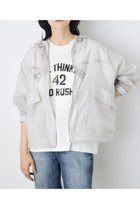 【アズール バイ マウジー/AZUL by moussy】のシアーブルゾン L/GRY1|ID: prp329100004985220 ipo3291000000037343089