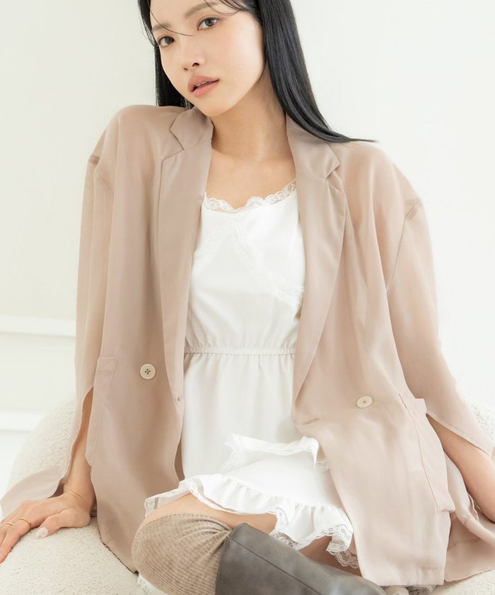 【ツーハッチ/tu-hacci】の接触冷感シアージャケット インテリア・キッズ・メンズ・レディースファッション・服の通販 founy(ファウニー) https://founy.com/ ファッション Fashion レディースファッション Fashion for Women アウター Coat / Outerwear Collection レディースジャケット・軽アウター Jackets インナー Innerwear シアー Sheer, See-Through ショルダー Shoulder, Shoulder Strap ジャケット Jacket, Outerwear スリット Slit, Slit Detail デコルテ Décolleté, Neckline ドロップ Drop Shoulder, Dropped Style おすすめ Recommended / Our Picks 夏 Summer 旅行 Travel エレガント 上品 Elegant セレモニー Ceremony |ID: prp329100004985222 ipo3291000000037343093