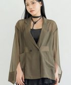 【ツーハッチ/tu-hacci】の接触冷感シアージャケット カーキ|ID: prp329100004985222 ipo3291000000037343097