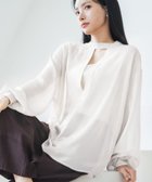 【ツーハッチ/tu-hacci】の接触冷感シアーブラウス ホワイト|ID: prp329100004985223 ipo3291000000037343103