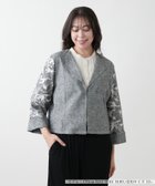【レリアンプラスハウス/Leilian PLUS HOUSE】の【店頭人気】ショートジャケット【CINZIA CALDI】 大人の最旬トレンドファッション＆コーディネート founy(ファウニー) ファッション Fashion レディースファッション Fashion for Women アウター Coat / Outerwear Collection レディースジャケット・軽アウター Jackets エレガント 上品 Elegant ショート Short, Short Length ジャケット Jacket, Outerwear スリーブ Sleeve, Long Sleeve / Short Sleeve フォルム Silhouette, Form フレア Flare, Flared フロント Front, Front Design ポケット Pocket, Pocket Detail 人気 Popular, Best Seller 夏 Summer thumbnail アッシュグレー|ID: prp329100004985232 ipo3291000000037343126