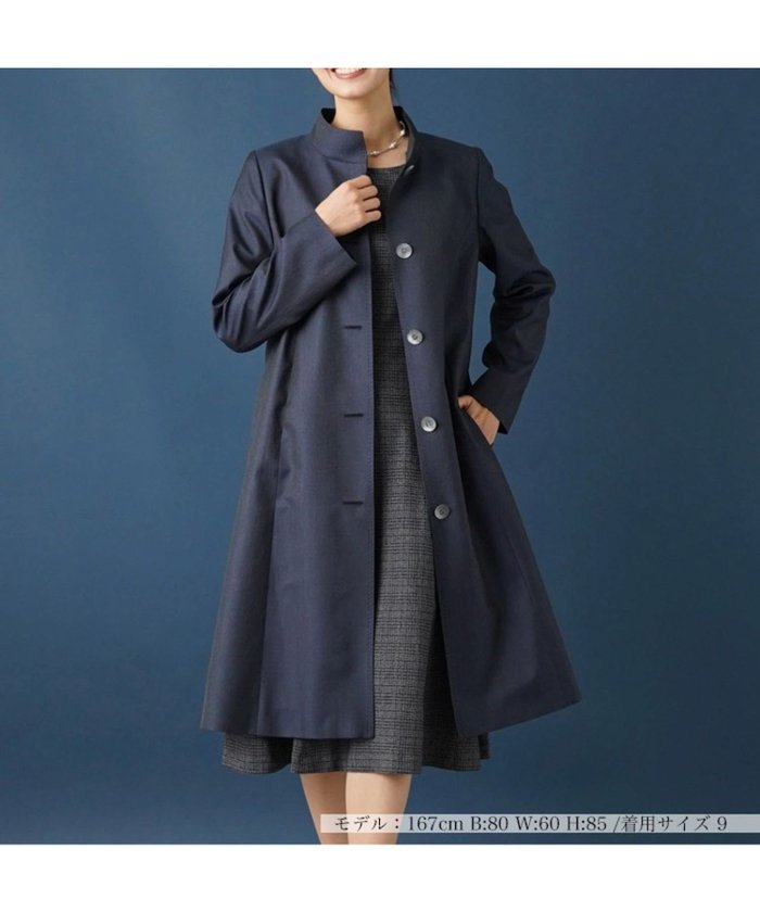 【レリアン/LEILIAN】のスタンドカラーコート インテリア・キッズ・メンズ・レディースファッション・服の通販 founy(ファウニー) https://founy.com/ ファッション Fashion レディースファッション Fashion for Women アウター Coat / Outerwear Collection コート・ロングコート・ピーコート Long Coats, Peacoats & More カットソー Cut and Sewn Top シルク Silk, 100% Silk シンプル Simple, Minimal スタンド Stand Collar, Upright Stand フェミニン Feminine, Girly ベーシック Basic, Essential ポケット Pocket, Pocket Detail 春 Spring |ID: prp329100004985238 ipo3291000000037343141
