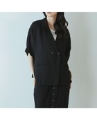 【メルローズ クレール/MELROSE claire】のドルマンジャケット 大人の最旬トレンドファッション＆コーディネート founy(ファウニー) ファッション Fashion レディースファッション Fashion for Women アウター Coat / Outerwear Collection レディースジャケット・軽アウター Jackets ジャケット Jacket, Outerwear 夏 Summer 羽織 Haori, Light Jacket thumbnail ブラック|ID: prp329100004985263 ipo3291000000037343233