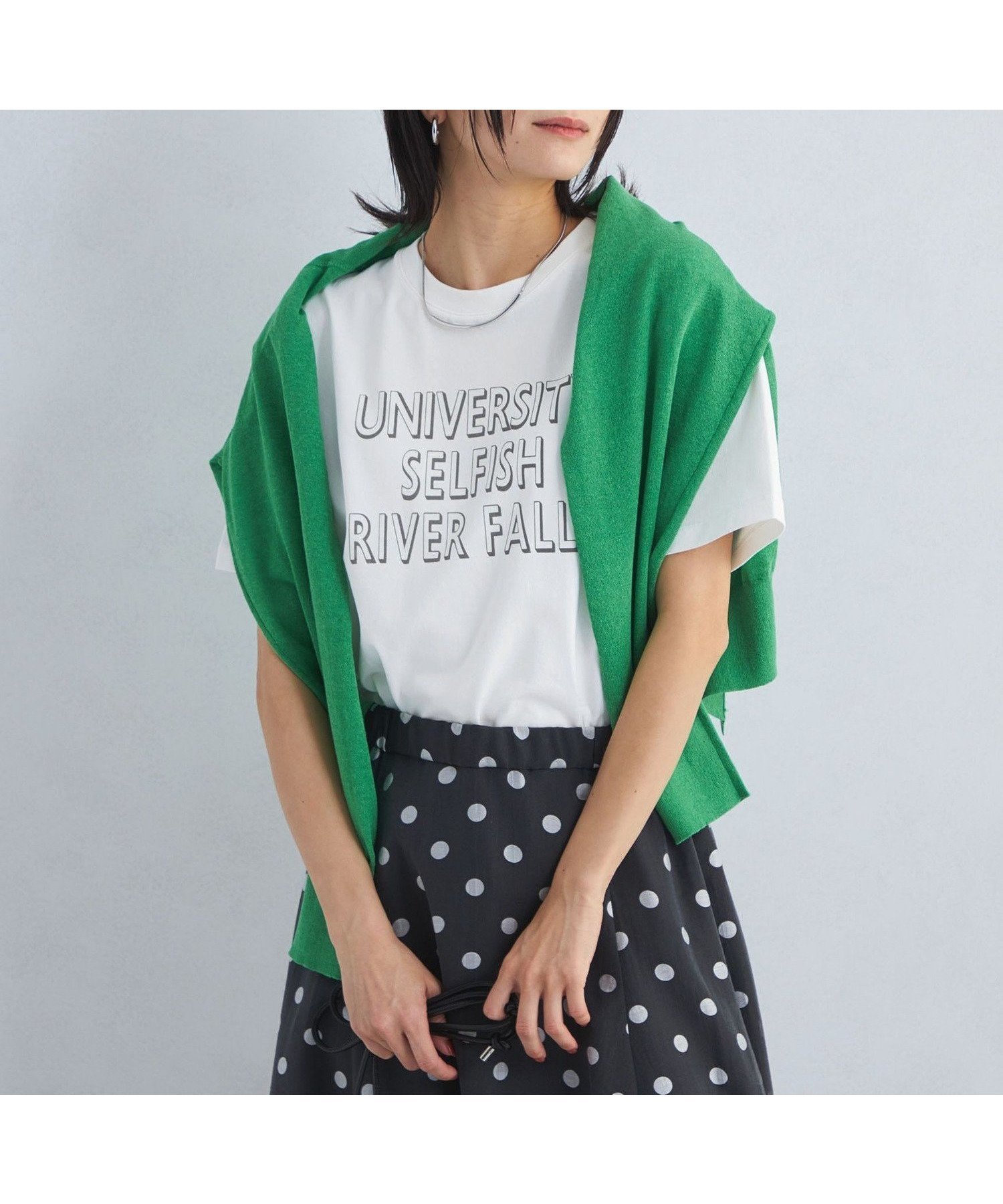 【ユナイテッドアローズ/UNITED ARROWS】のSLF ロゴ Tシャツ インテリア・キッズ・メンズ・レディースファッション・服の通販 founy(ファウニー) 　ファッション　Fashion　レディースファッション　Fashion for Women　トップス・カットソー　Cut & Sew Tops　シャツ・ブラウス・オフィスカジュアル　Elegant Blouses & Button-Ups　ロングTシャツ・Tシャツ　Longline T-Shirts & Tees　インナー　Innerwear　春　Spring　カーディガン　Cardigan, Knitwear　グラフィック　Graphic, Graphic Design　サテン　Satin, Glossy Fabric　ジャケット　Jacket, Outerwear　プリント　Print, Printed Pattern　ボトム　Bottoms, Lower Wear　アウトレット　Outlet / Clearance　夏　Summer　その他1|ID: prp329100004985452 ipo3291000000037344840