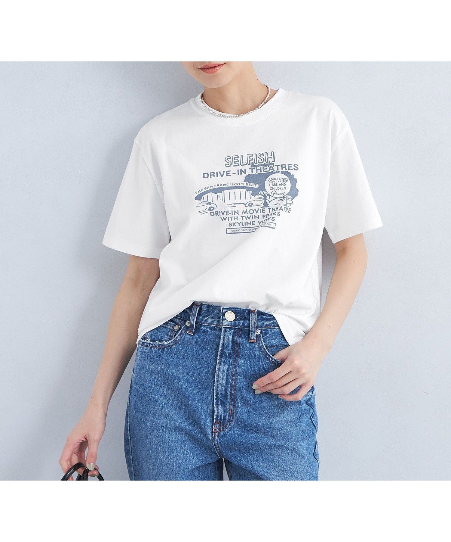 【ユナイテッドアローズ/UNITED ARROWS】のSLF ロゴ Tシャツ インテリア・キッズ・メンズ・レディースファッション・服の通販 founy(ファウニー) 　ファッション　Fashion　レディースファッション　Fashion for Women　トップス・カットソー　Cut & Sew Tops　シャツ・ブラウス・オフィスカジュアル　Elegant Blouses & Button-Ups　ロングTシャツ・Tシャツ　Longline T-Shirts & Tees　インナー　Innerwear　春　Spring　カーディガン　Cardigan, Knitwear　グラフィック　Graphic, Graphic Design　サテン　Satin, Glossy Fabric　ジャケット　Jacket, Outerwear　プリント　Print, Printed Pattern　ボトム　Bottoms, Lower Wear　アウトレット　Outlet / Clearance　夏　Summer　その他2|ID: prp329100004985452 ipo3291000000037344843