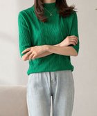 【アミュレット/Amulet】の【Amulet】ハイネックニットソー 大人の最旬トレンドファッション＆コーディネート founy(ファウニー) ファッション Fashion レディースファッション Fashion for Women トップス・カットソー Cut & Sew Tops ニット Knit Tops & Sweaters ハイネック High Neck, Mock Neck エレガント 上品 Elegant thumbnail グリーン|ID: prp329100004985453 ipo3291000000037344859
