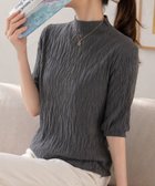 【アミュレット/Amulet】の【Amulet】ハイネックニットソー 大人の最旬トレンドファッション＆コーディネート founy(ファウニー) ファッション Fashion レディースファッション Fashion for Women トップス・カットソー Cut & Sew Tops ニット Knit Tops & Sweaters ハイネック High Neck, Mock Neck エレガント 上品 Elegant thumbnail グレー|ID: prp329100004985453 ipo3291000000037344860