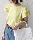 【シップス/SHIPS】の【WEB限定】SHIPS Colors 手洗い可能 異素材 フリルスリーブ カットソー 大人の最旬トレンドファッション＆コーディネート founy(ファウニー) ファッション Fashion レディースファッション Fashion for Women トップス・カットソー Cut & Sew Tops カットソー・ベーシックTシャツ Cut-and-Sewn Tops / Stretch Tees & Basics イエロー Yellow カットソー Cut and Sewn Top シンプル Simple, Minimal スリーブ Sleeve, Long Sleeve / Short Sleeve バランス Balance, Style Balance フリル Frill, Ruffle ボトム Bottoms, Lower Wear メンズ Men's, Menswear アウトレット Outlet / Clearance エレガント 上品 Elegant ビジネス 仕事 通勤 Business / Work / Commuting 2026年 2026 2026春夏・S/S Spring/Summer 2026 SS26 thumbnail イエロー|ID: prp329100004985458 ipo3291000000037344894