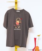 【フリークスストア/FREAK'S STORE】のモンチッチ 前後 プリント ハート刺繍 Tシャツ【限定展開】 大人の最旬トレンドファッション＆コーディネート founy(ファウニー) ファッション Fashion レディースファッション Fashion for Women トップス・カットソー Cut & Sew Tops シャツ・ブラウス・オフィスカジュアル Elegant Blouses & Button-Ups ロングTシャツ・Tシャツ Longline T-Shirts & Tees インナー Innerwear キャラクター Character, Licensed Characters ジャケット Jacket, Outerwear スペシャル Special, Limited Edition スラックス Slacks, Dress Pants チャーム Charm, Pendant プリント Print, Printed Pattern ベーシック Basic, Essential ロング Long, Long-Length S/S・春夏 SS, Spring/Summer, Warm Season おすすめ Recommended / Our Picks 夏 Summer 2026年 2026 2026春夏・S/S Spring/Summer 2026 SS26 thumbnail ブラック|ID: prp329100004985463 ipo3291000000037344949
