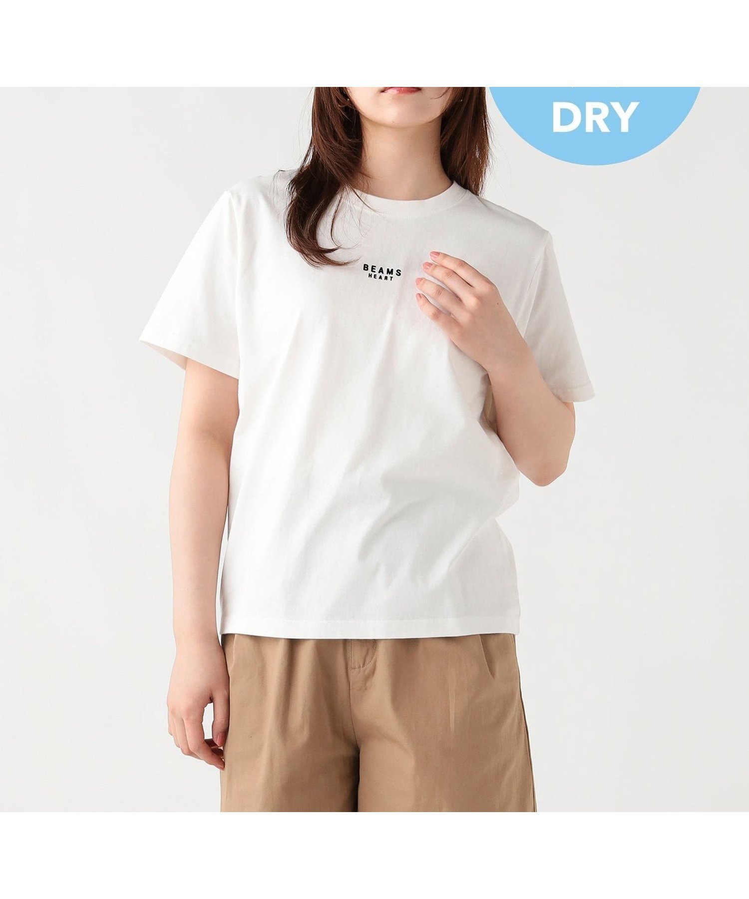 【ビームス ハート/BEAMS HEART】の【洗濯可/ドライタッチ】BEAMS HEART Tシャツ 26SS レディース 半袖 カットソー ロゴ ロゴT 吸水速乾 大人の最旬トレンドファッション＆コーディネート founy(ファウニー) 　ファッション　Fashion　レディースファッション　Fashion for Women　トップス・カットソー　Cut & Sew Tops　シャツ・ブラウス・オフィスカジュアル　Elegant Blouses & Button-Ups　ロングTシャツ・Tシャツ　Longline T-Shirts & Tees　カットソー・ベーシックTシャツ　Cut-and-Sewn Tops / Stretch Tees & Basics　アクセサリー　Fashion Accessories　カットソー　Cut and Sewn Top　吸水　Absorbent, Quick-Dry　シンプル　Simple, Minimal　デニム　Denim, Jeans Material　ネックレス　Necklace, Pendant Necklace　プリント　Print, Printed Pattern　半袖　Short Sleeve, Half Sleeve　リラックス　Relax, Relaxed Fit　エレガント 上品　Elegant　2026年　2026　2026春夏・S/S　Spring/Summer 2026 SS26　 other-1|ID: prp329100004985464 ipo3291000000037344951