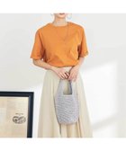 【アー ヴェー ヴェー/a.v.v】の【接触冷感/UVカット/コットン100%/10色展開】ロールアップハーフスリーブTシャツ 大人の最旬トレンドファッション＆コーディネート founy(ファウニー) ファッション Fashion レディースファッション Fashion for Women トップス・カットソー Cut & Sew Tops シャツ・ブラウス・オフィスカジュアル Elegant Blouses & Button-Ups ロングTシャツ・Tシャツ Longline T-Shirts & Tees インナー Innerwear カットソー Cut and Sewn Top ジャケット Jacket, Outerwear スカンツ Skants, Wide-Leg Culottes スリット Slit, Slit Detail ダウン Down, Puffer デニム Denim, Jeans Material 定番 Standard, Basic Item 人気 Popular, Best Seller ベーシック Basic, Essential ボトム Bottoms, Lower Wear 再入荷 Restock / Back in Stock 夏 Summer ビジネス 仕事 通勤 Business / Work / Commuting thumbnail オレンジ|ID: prp329100004985465 ipo3291000000037344956