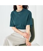 【アー ヴェー ヴェー/a.v.v】の【接触冷感/UVカット/コットン100%/10色展開】ロールアップハーフスリーブTシャツ 大人の最旬トレンドファッション＆コーディネート founy(ファウニー) ファッション Fashion レディースファッション Fashion for Women トップス・カットソー Cut & Sew Tops シャツ・ブラウス・オフィスカジュアル Elegant Blouses & Button-Ups ロングTシャツ・Tシャツ Longline T-Shirts & Tees インナー Innerwear カットソー Cut and Sewn Top ジャケット Jacket, Outerwear スカンツ Skants, Wide-Leg Culottes スリット Slit, Slit Detail ダウン Down, Puffer デニム Denim, Jeans Material 定番 Standard, Basic Item 人気 Popular, Best Seller ベーシック Basic, Essential ボトム Bottoms, Lower Wear 再入荷 Restock / Back in Stock 夏 Summer ビジネス 仕事 通勤 Business / Work / Commuting thumbnail グリーン|ID: prp329100004985465 ipo3291000000037344960