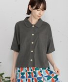 【プードゥドゥ/POU DOU DOU】の5分袖カットソーシャツ 大人の最旬トレンドファッション＆コーディネート founy(ファウニー) ファッション Fashion レディースファッション Fashion for Women トップス・カットソー Cut & Sew Tops シャツ・ブラウス・オフィスカジュアル Elegant Blouses & Button-Ups カットソー・ベーシックTシャツ Cut-and-Sewn Tops / Stretch Tees & Basics カットソー Cut and Sewn Top ショルダー Shoulder, Shoulder Strap スマート Smart, Elegant ドロップ Drop Shoulder, Dropped Style ポケット Pocket, Pocket Detail 羽織 Haori, Light Jacket thumbnail ダークグレー|ID: prp329100004985466 ipo3291000000037344976