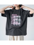 【エヘカソポ/ehka sopo】のフォトプリントオーバーシルエットTシャツ 大人の最旬トレンドファッション＆コーディネート founy(ファウニー) ファッション Fashion レディースファッション Fashion for Women トップス・カットソー Cut & Sew Tops シャツ・ブラウス・オフィスカジュアル Elegant Blouses & Button-Ups ロングTシャツ・Tシャツ Longline T-Shirts & Tees グラフィック Graphic, Graphic Design プリント Print, Printed Pattern リラックス Relax, Relaxed Fit thumbnail チャコールグレー|ID: prp329100004985475 ipo3291000000037345015