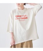 【コーエン/COEN】のピグメントドッキング布帛五分袖Tシャツ 大人の最旬トレンドファッション＆コーディネート founy(ファウニー) ファッション Fashion レディースファッション Fashion for Women トップス・カットソー Cut & Sew Tops シャツ・ブラウス・オフィスカジュアル Elegant Blouses & Button-Ups ロングTシャツ・Tシャツ Longline T-Shirts & Tees カットソー Cut and Sewn Top 切替 Switching, Contrast Panel ショルダー Shoulder, Shoulder Strap ドロップ Drop Shoulder, Dropped Style 人気 Popular, Best Seller フェミニン Feminine, Girly フレア Flare, Flared エレガント 上品 Elegant thumbnail OFF WHITE|ID: prp329100004985477 ipo3291000000037345027