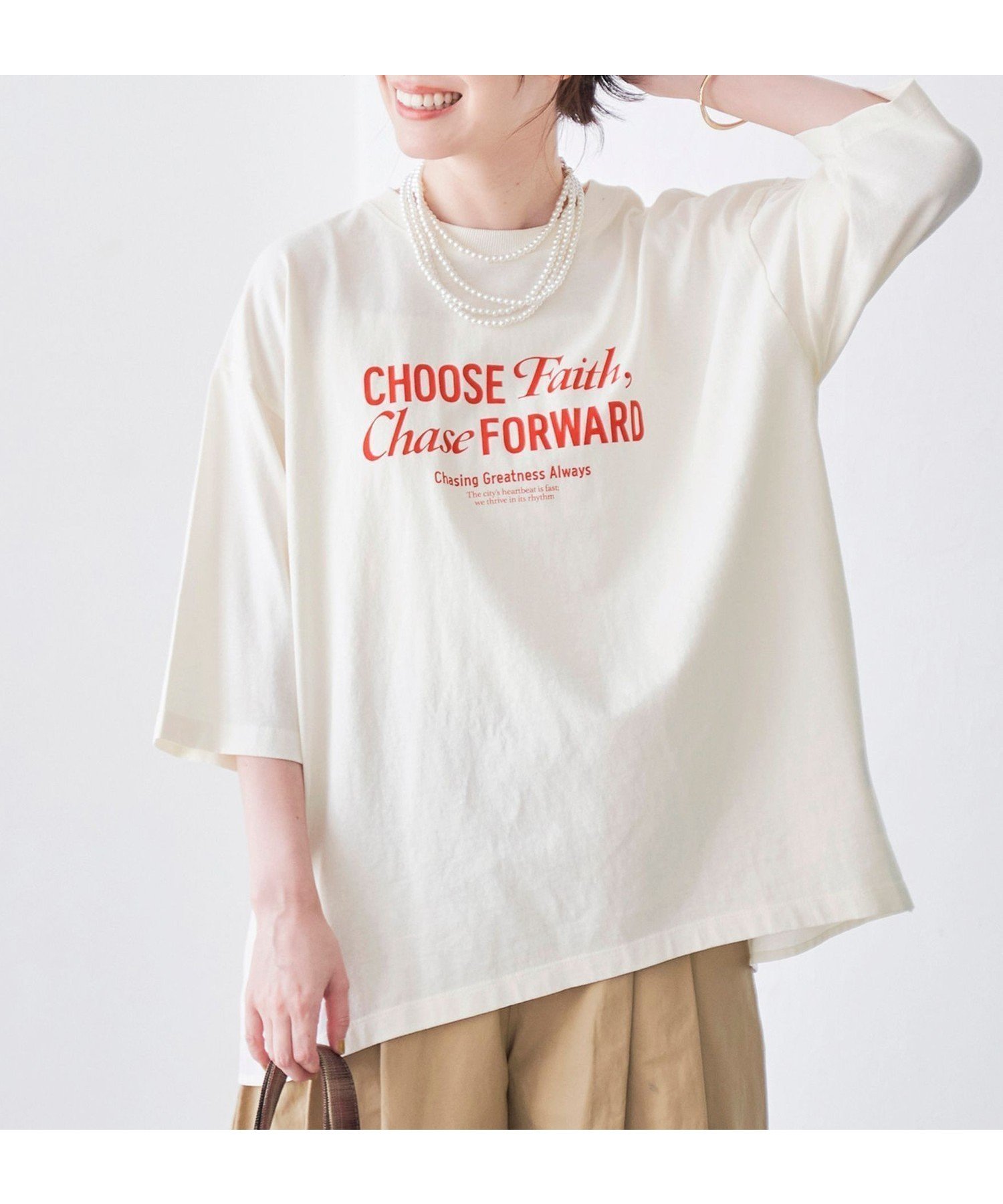 【コーエン/COEN】のピグメントドッキング布帛五分袖Tシャツ インテリア・キッズ・メンズ・レディースファッション・服の通販 founy(ファウニー) 　ファッション　Fashion　レディースファッション　Fashion for Women　トップス・カットソー　Cut & Sew Tops　シャツ・ブラウス・オフィスカジュアル　Elegant Blouses & Button-Ups　ロングTシャツ・Tシャツ　Longline T-Shirts & Tees　カットソー　Cut and Sewn Top　切替　Switching, Contrast Panel　ショルダー　Shoulder, Shoulder Strap　ドロップ　Drop Shoulder, Dropped Style　人気　Popular, Best Seller　フェミニン　Feminine, Girly　フレア　Flare, Flared　エレガント 上品　Elegant　OFF WHITE|ID: prp329100004985477 ipo3291000000037345027