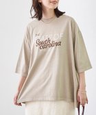 【コーエン/COEN】のピグメントドッキング布帛五分袖Tシャツ 大人の最旬トレンドファッション＆コーディネート founy(ファウニー) ファッション Fashion レディースファッション Fashion for Women トップス・カットソー Cut & Sew Tops シャツ・ブラウス・オフィスカジュアル Elegant Blouses & Button-Ups ロングTシャツ・Tシャツ Longline T-Shirts & Tees カットソー Cut and Sewn Top 切替 Switching, Contrast Panel ショルダー Shoulder, Shoulder Strap ドロップ Drop Shoulder, Dropped Style 人気 Popular, Best Seller フェミニン Feminine, Girly フレア Flare, Flared エレガント 上品 Elegant thumbnail BEIGE|ID: prp329100004985477 ipo3291000000037345029