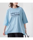 【コーエン/COEN】のピグメントドッキング布帛五分袖Tシャツ 大人の最旬トレンドファッション＆コーディネート founy(ファウニー) ファッション Fashion レディースファッション Fashion for Women トップス・カットソー Cut & Sew Tops シャツ・ブラウス・オフィスカジュアル Elegant Blouses & Button-Ups ロングTシャツ・Tシャツ Longline T-Shirts & Tees カットソー Cut and Sewn Top 切替 Switching, Contrast Panel ショルダー Shoulder, Shoulder Strap ドロップ Drop Shoulder, Dropped Style 人気 Popular, Best Seller フェミニン Feminine, Girly フレア Flare, Flared エレガント 上品 Elegant thumbnail LT.BLUE|ID: prp329100004985477 ipo3291000000037345030