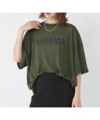 【スタディオ クリップ/studio CLIP】の梨地シアーロゴTシャツ 大人の最旬トレンドファッション＆コーディネート founy(ファウニー) ファッション Fashion レディースファッション Fashion for Women トップス・カットソー Cut & Sew Tops シャツ・ブラウス・オフィスカジュアル Elegant Blouses & Button-Ups ロングTシャツ・Tシャツ Longline T-Shirts & Tees おすすめ Recommended / Our Picks カットソー Cut and Sewn Top シアー Sheer, See-Through シンプル Simple, Minimal プリント Print, Printed Pattern ボトム Bottoms, Lower Wear thumbnail カーキ78|ID: prp329100004985479 ipo3291000000037345037