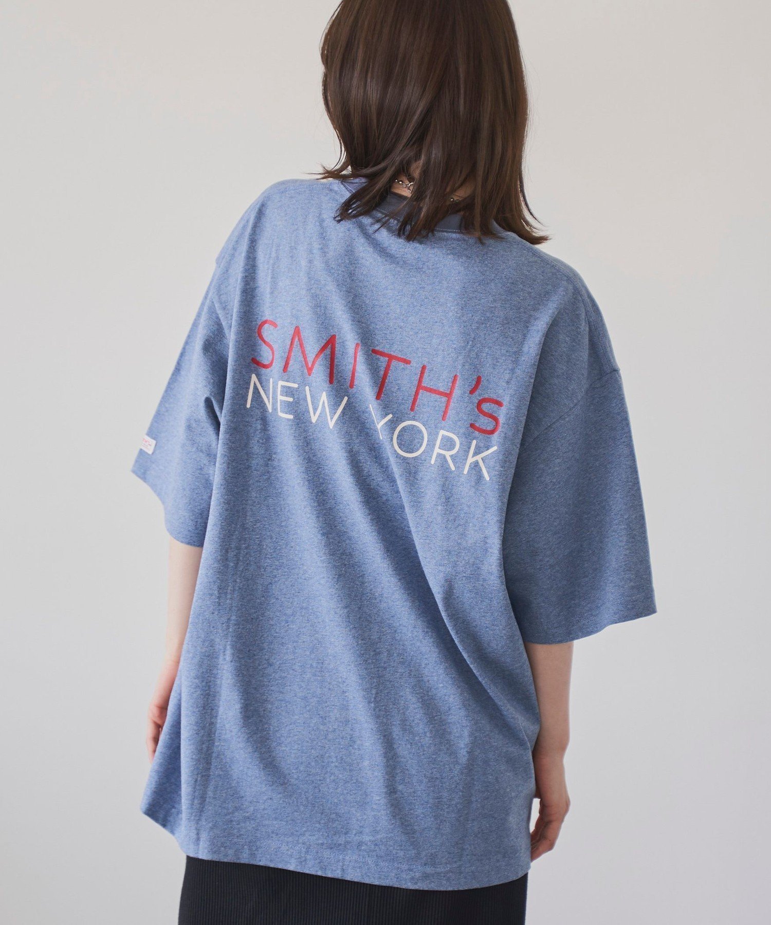 【コーエン/COEN】のSMITH S(スミス)別注NYプリントリンガーTシャツ インテリア・キッズ・メンズ・レディースファッション・服の通販 founy(ファウニー) 　ファッション　Fashion　レディースファッション　Fashion for Women　トップス・カットソー　Cut & Sew Tops　シャツ・ブラウス・オフィスカジュアル　Elegant Blouses & Button-Ups　ロングTシャツ・Tシャツ　Longline T-Shirts & Tees　アメリカン　American Style　シンプル　Simple, Minimal　スタイリッシュ　Stylish, Fashionable　ニューヨーク　New York, NYC Style　人気　Popular, Best Seller　フロント　Front, Front Design　ベーシック　Basic, Essential　別注　Limited Edition, Custom Order　ワーク　Workwear, Utility Style　おすすめ　Recommended / Our Picks　COBALT|ID: prp329100004985480 ipo3291000000037345041