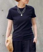 【エーピーストゥディオ/AP STUDIO】の*Comfort Tシャツ 大人の最旬トレンドファッション＆コーディネート founy(ファウニー) ファッション Fashion レディースファッション Fashion for Women トップス・カットソー Cut & Sew Tops シャツ・ブラウス・オフィスカジュアル Elegant Blouses & Button-Ups ロングTシャツ・Tシャツ Longline T-Shirts & Tees おすすめ Recommended / Our Picks インナー Innerwear コンパクト Compact, Small Size ジャケット Jacket, Outerwear スマート Smart, Elegant フィット Fit, Slim Fit thumbnail ネイビー|ID: prp329100004985482 ipo3291000000037345053