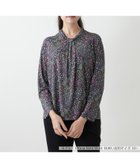【レリアンプラスハウス/Leilian PLUS HOUSE】の花柄カットソー【BINDA】 大人の最旬トレンドファッション＆コーディネート founy(ファウニー) ファッション Fashion レディースファッション Fashion for Women トップス・カットソー Cut & Sew Tops カットソー・ベーシックTシャツ Cut-and-Sewn Tops / Stretch Tees & Basics 花柄・フラワープリント・モチーフ Floral Prints & Motifs / Flower Pattern Tops イタリア Italy ウォッシャブル Machine Washable カットソー Cut and Sewn Top ポケット Pocket, Pocket Detail エレガント 上品 Elegant 秋 Autumn thumbnail ネイビー|ID: prp329100004985495 ipo3291000000037345088
