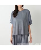 【レリアンプラスハウス/Leilian PLUS HOUSE】のラメタックスリーブカットソー 大人の最旬トレンドファッション＆コーディネート founy(ファウニー) ファッション Fashion レディースファッション Fashion for Women トップス・カットソー Cut & Sew Tops カットソー・ベーシックTシャツ Cut-and-Sewn Tops / Stretch Tees & Basics ウォッシャブル Machine Washable カットソー Cut and Sewn Top シャイニー Shiny, Glossy Finish シンプル Simple, Minimal スリーブ Sleeve, Long Sleeve / Short Sleeve ドレープ Drape, Draping Fabric ポケット Pocket, Pocket Detail リュクス Luxury, Elegant, High-End, Chic thumbnail ブルー系|ID: prp329100004985497 ipo3291000000037345095