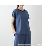 【レリアンプラスハウス/Leilian PLUS HOUSE】の【店舗人気】異素材切替カットソー 大人の最旬トレンドファッション＆コーディネート founy(ファウニー) ファッション Fashion レディースファッション Fashion for Women トップス・カットソー Cut & Sew Tops カットソー・ベーシックTシャツ Cut-and-Sewn Tops / Stretch Tees & Basics アクセサリー Fashion Accessories ウォッシャブル Machine Washable カットソー Cut and Sewn Top スパンコール Sequins, Sequin Embellishment セットアップ Set-Up, Coordinated Outfit フロント Front, Front Design ポケット Pocket, Pocket Detail エレガント 上品 Elegant 人気 Popular, Best Seller 切替 Switching, Contrast Panel thumbnail ブルー系|ID: prp329100004985503 ipo3291000000037345121