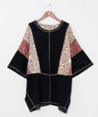 【アミナコレクション/Amina Collection】の【チャイハネ】カジナツメンズトップス 大人の最旬トレンドファッション＆コーディネート founy(ファウニー) ファッション Fashion レディースファッション Fashion for Women トップス・カットソー Cut & Sew Tops カットソー Cut and Sewn Top パッチワーク Patchwork, Mixed Fabric thumbnail ブラック|ID: prp329100004985528 ipo3291000000037345242