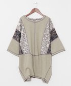 【アミナコレクション/Amina Collection】の【チャイハネ】カジナツメンズトップス 大人の最旬トレンドファッション＆コーディネート founy(ファウニー) ファッション Fashion レディースファッション Fashion for Women トップス・カットソー Cut & Sew Tops カットソー Cut and Sewn Top パッチワーク Patchwork, Mixed Fabric thumbnail カーキ|ID: prp329100004985528 ipo3291000000037345243