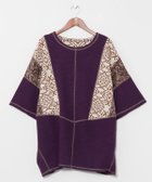 【アミナコレクション/Amina Collection】の【チャイハネ】カジナツメンズトップス 大人の最旬トレンドファッション＆コーディネート founy(ファウニー) ファッション Fashion レディースファッション Fashion for Women トップス・カットソー Cut & Sew Tops カットソー Cut and Sewn Top パッチワーク Patchwork, Mixed Fabric thumbnail パープル|ID: prp329100004985528 ipo3291000000037345244