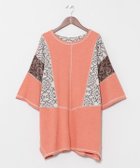 【アミナコレクション/Amina Collection】の【チャイハネ】カジナツメンズトップス 大人の最旬トレンドファッション＆コーディネート founy(ファウニー) ファッション Fashion レディースファッション Fashion for Women トップス・カットソー Cut & Sew Tops カットソー Cut and Sewn Top パッチワーク Patchwork, Mixed Fabric thumbnail オレンジ|ID: prp329100004985528 ipo3291000000037345245