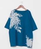 【アミナコレクション/Amina Collection】の【チャイハネ】サウィドメンズTシャツ【Amina×VORRUK】 大人の最旬トレンドファッション＆コーディネート founy(ファウニー) ファッション Fashion レディースファッション Fashion for Women トップス・カットソー Cut & Sew Tops シャツ・ブラウス・オフィスカジュアル Elegant Blouses & Button-Ups ロングTシャツ・Tシャツ Longline T-Shirts & Tees コラボ Collaboration, Collab ボックス Boxy, Box Shape モチーフ Motif, Design Theme thumbnail ブルー|ID: prp329100004985529 ipo3291000000037345248