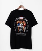 【アミナコレクション/Amina Collection】の【チャイハネ】ムエツウメンズTシャツ 大人の最旬トレンドファッション＆コーディネート founy(ファウニー) ファッション Fashion レディースファッション Fashion for Women トップス・カットソー Cut & Sew Tops シャツ・ブラウス・オフィスカジュアル Elegant Blouses & Button-Ups ロングTシャツ・Tシャツ Longline T-Shirts & Tees モチーフ Motif, Design Theme thumbnail ブラック|ID: prp329100004985530 ipo3291000000037345254