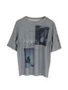 【ラシュッド/LASUD】のSHEER PRINT TOPS 大人の最旬トレンドファッション＆コーディネート founy(ファウニー) ファッション Fashion レディースファッション Fashion for Women トップス・カットソー Cut & Sew Tops おすすめ Recommended / Our Picks コンパクト Compact, Small Size プリント Print, Printed Pattern エレガント 上品 Elegant thumbnail グレー|ID: prp329100004985531 ipo3291000000037345260