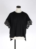 【ヴァン/Vin】のロゴカフスドルマンTシャツ 大人の最旬トレンドファッション＆コーディネート founy(ファウニー) ファッション Fashion レディースファッション Fashion for Women トップス・カットソー Cut & Sew Tops シャツ・ブラウス・オフィスカジュアル Elegant Blouses & Button-Ups ロングTシャツ・Tシャツ Longline T-Shirts & Tees カットソー Cut and Sewn Top バランス Balance, Style Balance ボトム Bottoms, Lower Wear リラックス Relax, Relaxed Fit thumbnail ブラック|ID: prp329100004985532 ipo3291000000037345263