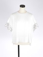 【ヴァン/Vin】のロゴカフスドルマンTシャツ 大人の最旬トレンドファッション＆コーディネート founy(ファウニー) ファッション Fashion レディースファッション Fashion for Women トップス・カットソー Cut & Sew Tops シャツ・ブラウス・オフィスカジュアル Elegant Blouses & Button-Ups ロングTシャツ・Tシャツ Longline T-Shirts & Tees カットソー Cut and Sewn Top バランス Balance, Style Balance ボトム Bottoms, Lower Wear リラックス Relax, Relaxed Fit thumbnail ホワイト|ID: prp329100004985532 ipo3291000000037345264