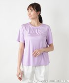 【レリアンプラスハウス/Leilian PLUS HOUSE】の【店頭人気】シルククルーネックカットソー 大人の最旬トレンドファッション＆コーディネート founy(ファウニー) ファッション Fashion レディースファッション Fashion for Women トップス・カットソー Cut & Sew Tops カットソー・ベーシックTシャツ Cut-and-Sewn Tops / Stretch Tees & Basics インナー Innerwear ウォッシャブル Machine Washable エレガント 上品 Elegant カーディガン Cardigan, Knitwear ギャザー Gathered, Ruffled シルク Silk, 100% Silk シンプル Simple, Minimal ジャケット Jacket, Outerwear バランス Balance, Style Balance ポケット Pocket, Pocket Detail 人気 Popular, Best Seller 夏 Summer thumbnail パープル|ID: prp329100004985549 ipo3291000000037345389