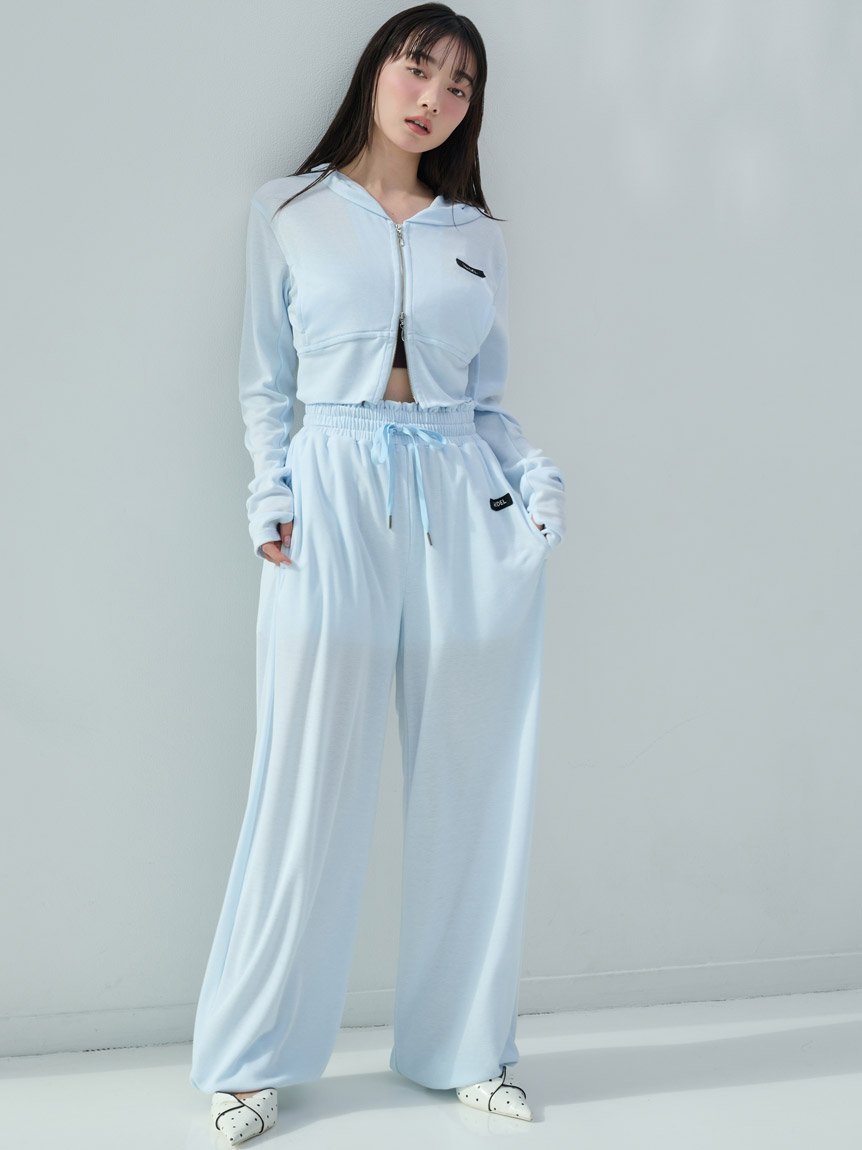 【スナイデル/SNIDEL】の【LUMISHADE】UVカットパンツ インテリア・キッズ・メンズ・レディースファッション・服の通販 founy(ファウニー) 　ファッション　Fashion　レディースファッション　Fashion for Women　パンツ　Pants & Trousers　ウェーブ　Wavy Pattern　ギャザー　Gathered, Ruffled　シルバー　Silver, Metallic Silver　スマート　Smart, Elegant　ダブル　Double, Double-Breasted　ダメージ　Distressed, Destroyed　パーカー　Hoodie, Parka　フェミニン　Feminine, Girly　ブロック　Block, Solid Block Pattern　ポケット　Pocket, Pocket Detail　ワイド　Wide, Wide Fit　ワンポイント　One Point, Statement Accent　おすすめ　Recommended / Our Picks　LBLU[081]|ID: prp329100004985573 ipo3291000000037345562