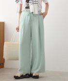 【エルーラ/Elura】の【接触冷感・イージーケア・防シワ機能付き】サラサラリラクシーワイドパンツ 低身長サイズあり /656777 大人の最旬トレンドファッション＆コーディネート founy(ファウニー) ファッション Fashion レディースファッション Fashion for Women パンツ Pants & Trousers サンダル Sandals, Summer Shoes セットアップ Set-Up, Coordinated Outfit ワイド Wide, Wide Fit ビジネス 仕事 通勤 Business / Work / Commuting 夏 Summer 洗える Machine Washable thumbnail ミント72|ID: prp329100004985574 ipo3291000000037345571