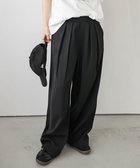 【ラジュール/Lajour】の【日本製】タックワイドパンツ 大人の最旬トレンドファッション＆コーディネート founy(ファウニー) ファッション Fashion レディースファッション Fashion for Women パンツ Pants & Trousers なめらか Smooth, Silky Texture ツイル Twist, Twisted Detail フロント Front, Front Design ワイド Wide, Wide Fit エレガント 上品 Elegant 日本製 Made In Japan thumbnail ブラック|ID: prp329100004985579 ipo3291000000037345590