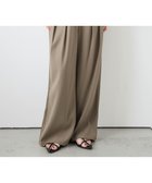 【ラジュール/Lajour】の【日本製】タックワイドパンツ 大人の最旬トレンドファッション＆コーディネート founy(ファウニー) ファッション Fashion レディースファッション Fashion for Women パンツ Pants & Trousers なめらか Smooth, Silky Texture ツイル Twist, Twisted Detail フロント Front, Front Design ワイド Wide, Wide Fit エレガント 上品 Elegant 日本製 Made In Japan thumbnail ベージュ|ID: prp329100004985579 ipo3291000000037345591