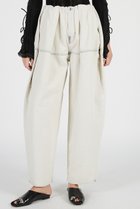【プランク プロジェクト/PRANK PROJECT】のペグトップデニムパンツ / Peg-Top Denim Pants 大人の最旬トレンドファッション＆コーディネート founy(ファウニー) ファッション Fashion レディースファッション Fashion for Women パンツ Pants & Trousers デニムパンツ・ジーンズ・美脚デニム Denim Jeans & Pants ギャザー Gathered, Ruffled コンパクト Compact, Small Size バランス Balance, Style Balance thumbnail WHT|ID: prp329100004985582 ipo3291000000037345597