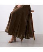 【マイカ ディール/MICA & DEAL】のライトフレアロングスカート BROWN|ID: prp329100004985586 ipo3291000000037345629