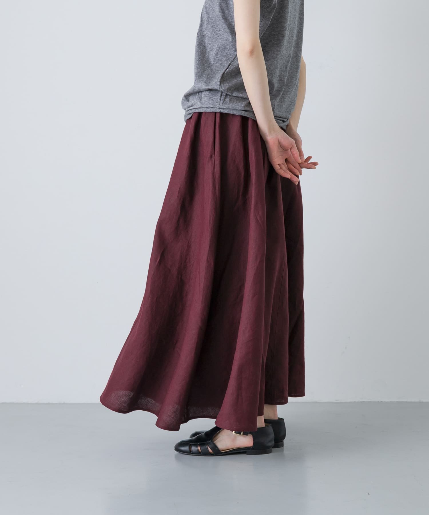【かぐれ/kagure / URBAN RESEARCH】のリネンフレアスカート インテリア・キッズ・メンズ・レディースファッション・服の通販 founy(ファウニー) 　ファッション　Fashion　レディースファッション　Fashion for Women　スカート　Skirts　Aライン・フレアスカート　A-Line & Flared Skirts　シンプル　Simple, Minimal　ドレープ　Drape, Draping Fabric　定番　Standard, Basic Item　パターン　Pattern, Design Print　フレア　Flare, Flared　ポケット　Pocket, Pocket Detail　リネン　Linen, Linen Fabric　S/S・春夏　SS, Spring/Summer, Warm Season　おすすめ　Recommended / Our Picks　夏　Summer　エレガント 上品　Elegant　2026年　2026　2026春夏・S/S　Spring/Summer 2026 SS26　ブラウン|ID: prp329100004985590 ipo3291000000037345684
