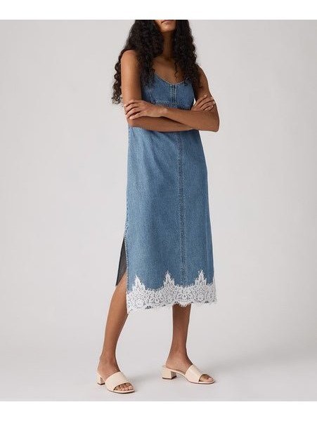 【リーバイス/Levis】の90s デニム スリップドレス 大人の最旬トレンドファッション＆コーディネート founy(ファウニー) 　ファッション　Fashion　レディースファッション　Fashion for Women　ワンピース　Dresses　フォーマル・パーティードレス・結婚式用ドレス　Elegant & Casual Dresses　デニム　Denim, Jeans Material　ドレス　Dress, One-Piece　ラップ　Wrap, Wrap Design　レース　Lace, Lace Fabric　 other-1|ID: prp329100004985613 ipo3291000000037345760